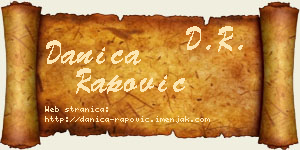 Danica Rapović vizit kartica